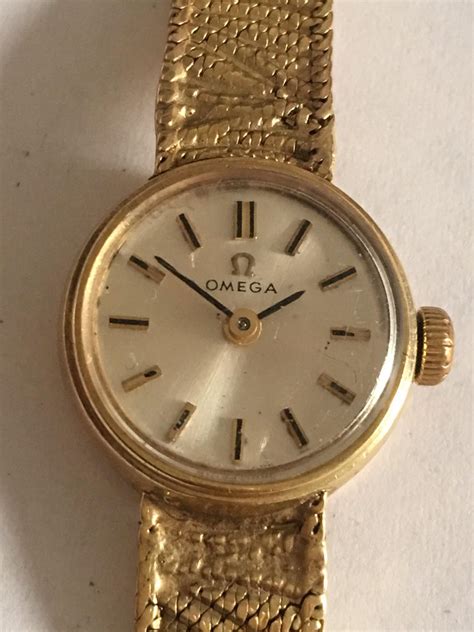 vintage omega watches ladies gold|vintage omega solid gold watch.